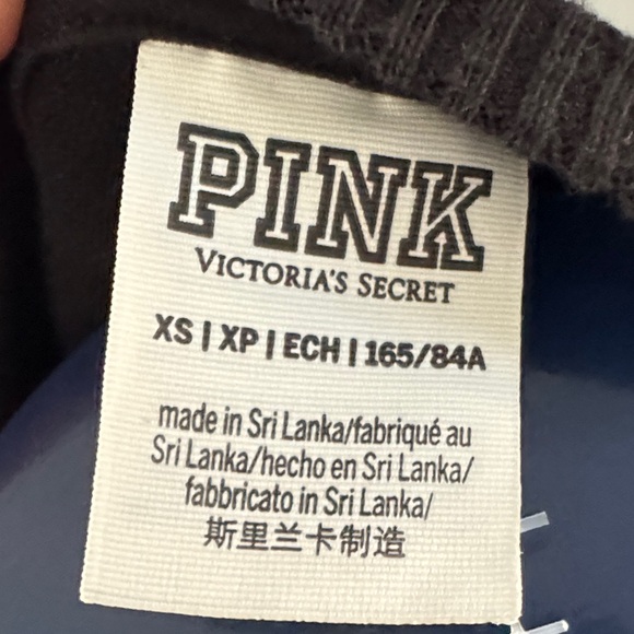 PINK Victoria's Secret Black Crop Top - Picture 2 of 4